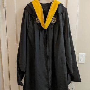 Georgia Tech Masters cap, gown, and hood